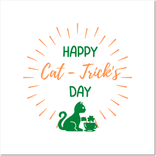 Happy cat-trick's day Posters and Art